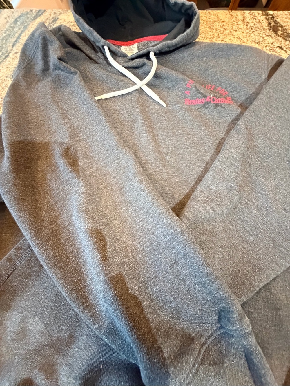 Disney pirates of the Caribbean Men's Gray Hoodie